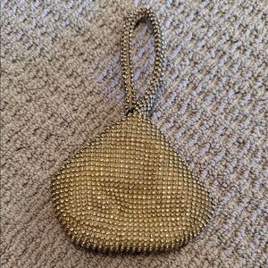 Elegant Gold Rhinestone Clutch